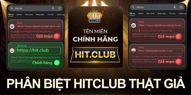 HITCLUB Phân Biệt Thật Giả: Cách Nhận Biết Trang Chính Hãng 1 Cách kiểm tra giao diện web chuẩn
