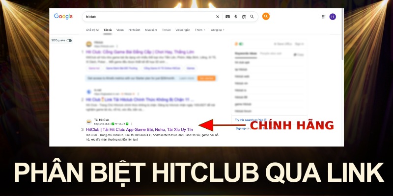 Hướng dẫn xác định đúng domain HITCLUB chính chủ